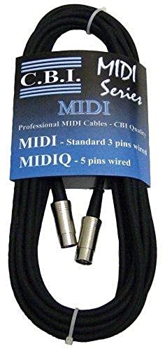 Câble Midi CBI Standard de 0,9 m avec connecteurs robustes pour scène