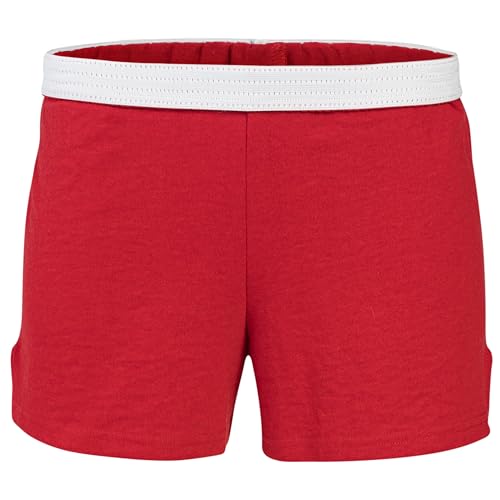 Soffe Womens Authentic Cheer Shorts Athletic Cotton Blend 3 Inseam Crimson Small