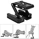 Topiky Z Flex Tilt Stativkopf, Aluminiumlegierung Folding Z-Form Tilt Pan Head Schnellwechselplatte Halterung für DSLR-Kamera Camcorder Stativ Slider Rail