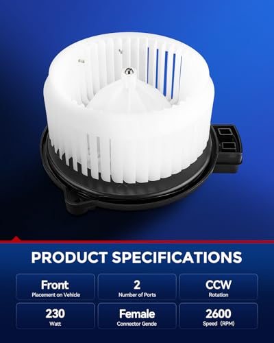 Image of KAX AC Blower Motor Compatible with Honda Fit 2009 2010 2011 2012, Fit 2013 1.5L- HVAC Heater Blower Motor Replaces# 75878,700247