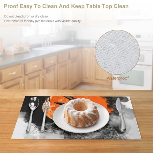 Sets de table pour intérieur et extérieur repas conviviaux lot de 4