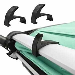 Sintrix Fab 2 x Rucksack- & Taschenhaken Set passend für Thule Urban Glide 1/2/3 & Chariot Sport Cross CX1– Kinderwagen Haken Fahrradanhänger Zubehör für Rucksäcke, Taschen & Helme