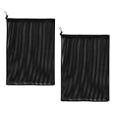 PENIKOKO 池ポンプ用メッシュフィルターバッグ 工業用ポリエステル製 引き紐式開閉 水槽 水族館のポンプ保護と濾過アクセサリー 2個セット