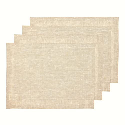 Solino Home Linen Cloth Placemats Set of 4