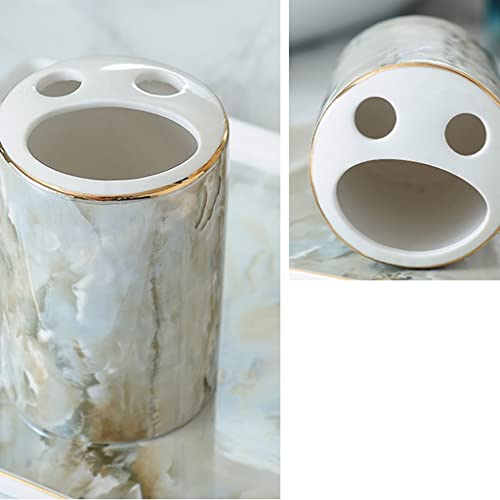 Ensemble d'accessoires de salle de bain complet avec porte brosse à dents