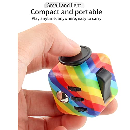 Canyoo 780669708591 Cube Stress Relief Reduce Anxiety Toys Adults Children Colorful Decompression Dice Eliminate Bad Habits Multi Function Easy Carry Killing Time Gift Birthdays Festivals thumb #1