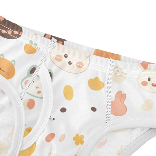 KLL Cute Animals Seamless Pattern Toddler Boy Comfort Nighttime Underwear Breathable Undies4