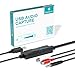 DigitalLife USB 2.0 Audio Capture Card Grabber - Dual RCA / 3.5mm Input Option, Audio Capture Device for Music Enthusiasts, Content Creators & Educators, Compatible with Windows 11, macOS, Linux