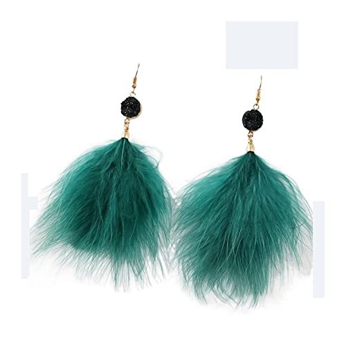 Boucles d'oreilles plume légères HJMMHX pour sublimer un visage sans douleur