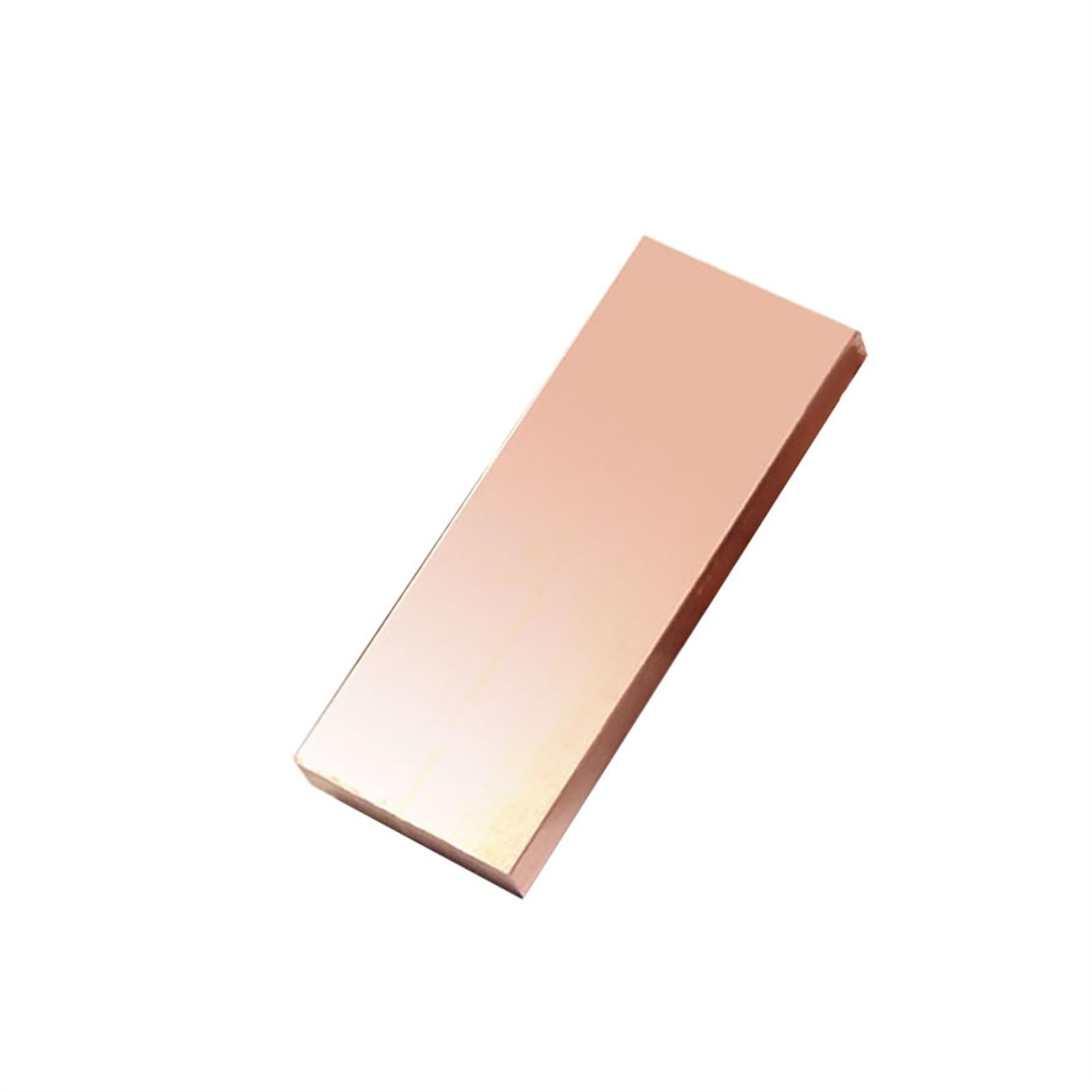 Barra redonda de cobre, material sólido para manualidades, hoja rectangular para varios proyectos de bricolaje