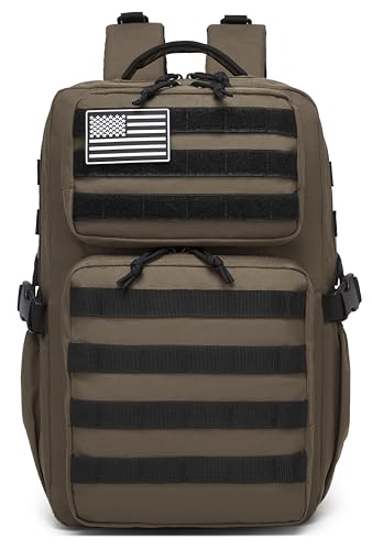 Image of Wotony Military Tactical Backpack for Men Waterproof Daypack 3 Day Assault Pack Molle Bag with Water Bottle Holder