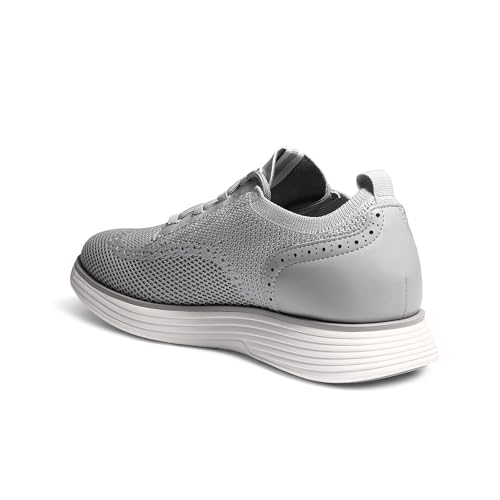 Bruno Marc Men's Oxfords - Classic Comfort,Size 8.5,Grey Mesh,SBOX2414M