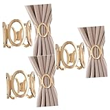 Boucles de rideau en alliage : design et chic, ajoute une romantique à votre pièce, peut utilisé comme décoration de rideau, de rideau