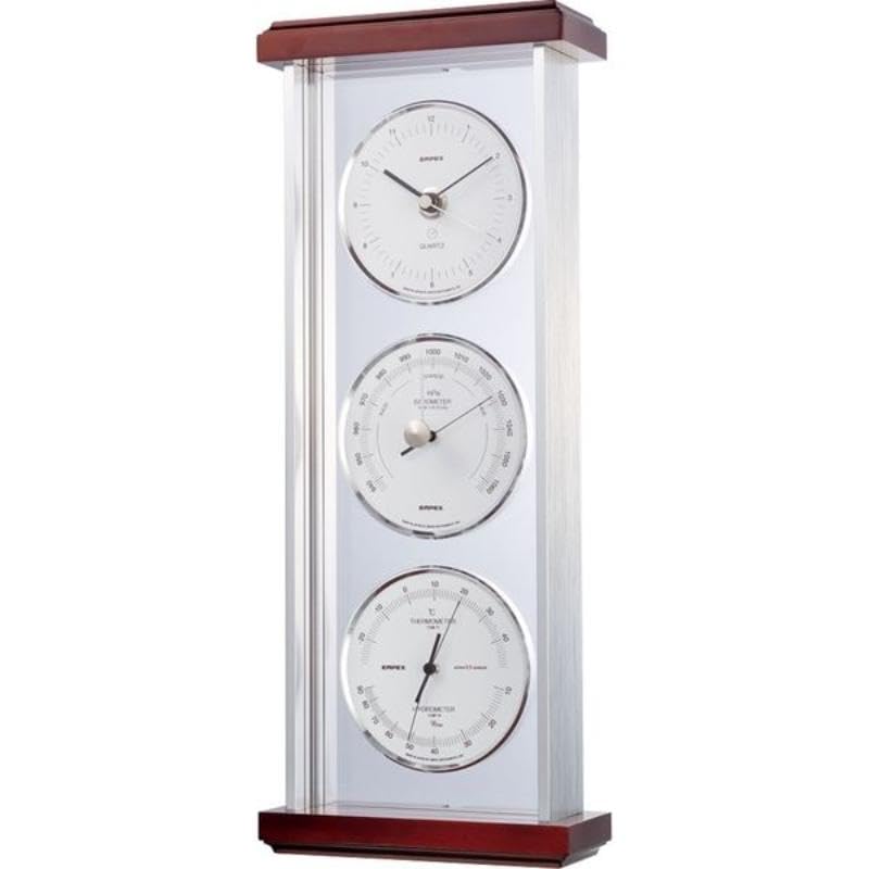 Super EX Silver Weather Meter Clock EX-943