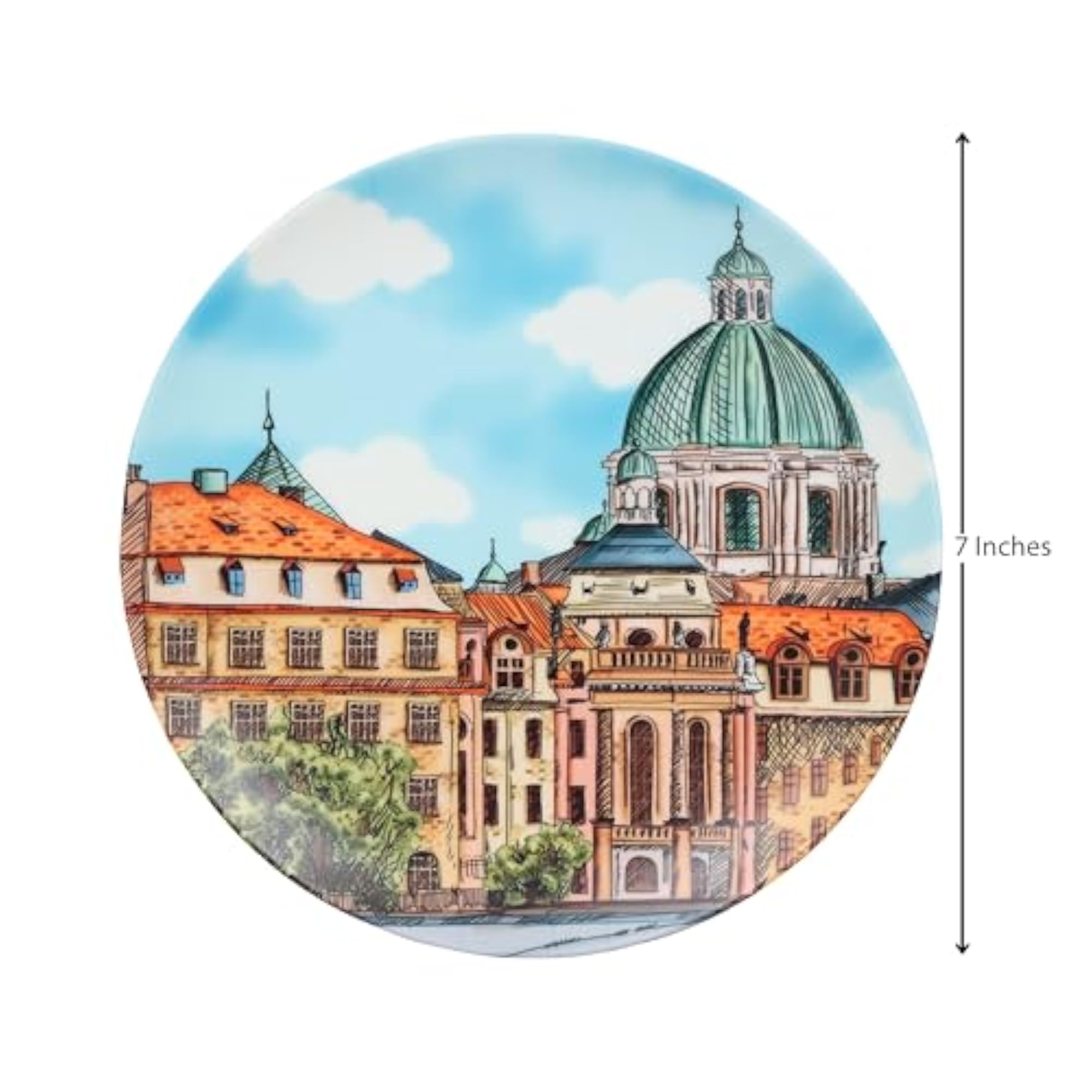 Wall Plate (Matt) with European Architecture Design