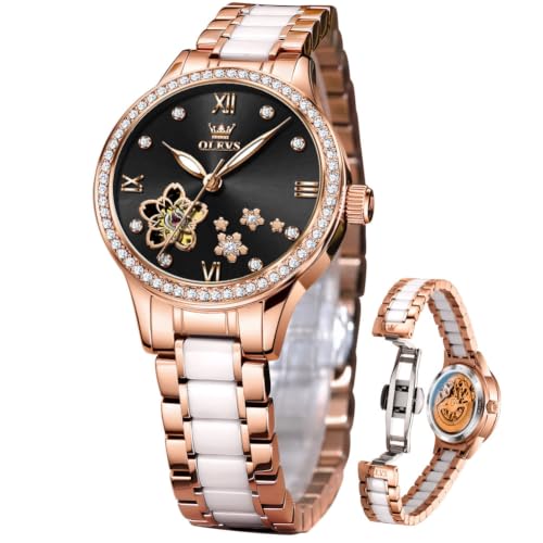 Image of OLEVS Womens Watches Automatic Luxury Dress Ladies Watch Self Winding Female Wrist Watch