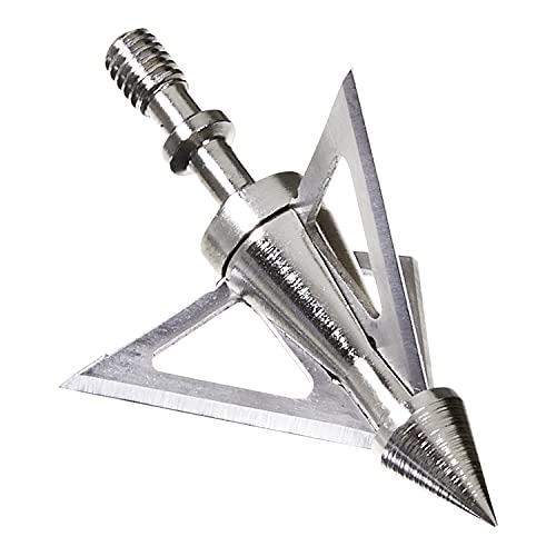 Allen Company Velox Steel Ion 3 Blade Broadhead By Allen, Velox Locking System, 100 Grain, 1.25 (1 1/4) Inch Cutting Diameter, 3 Pack, Metal, One Size #TOP1