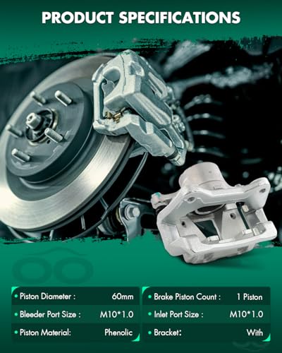 Image of SCITOO Front Brake Calipers With Bracket 19B6461 19B6460 Compatible For Hyundai For Sonata 2011-2014