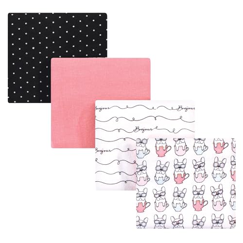 Image of Luvable Friends Little Treasure Flannel Receiving Blankets 4pk