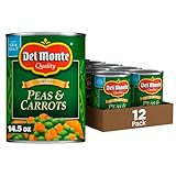 Del Monte SPECIAL BLENDS Peas & Carrots, Canned Vegetables, 12 Pack, 14.5 oz Can