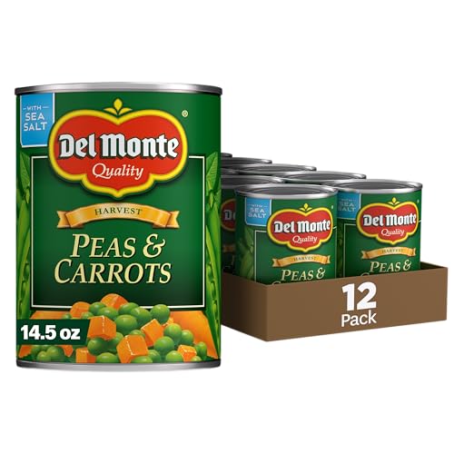 Del Monte SPECIAL BLENDS Peas & Carrots, Canned Vegetables, 12 Pack, 14.5 oz Can