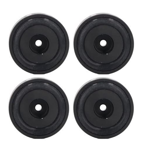 Jectse 4PCSアルミニウム合金スピーカーCDマシン用の分離フィート - ゴムリング付きの衝撃吸収パッド、アンプ用の非滑りフィート、スピーカー、自宅での使用準備ができている