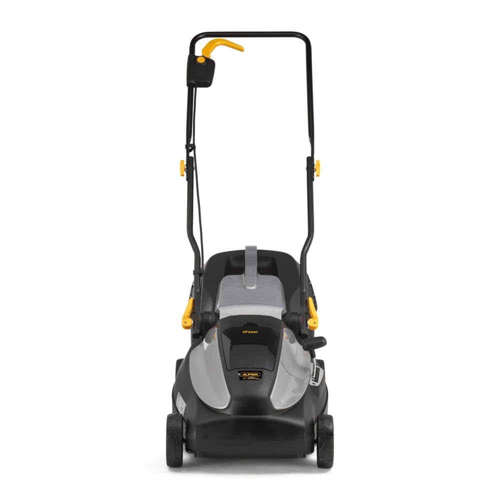 Alpina AL 3820 Li Kit Tagliaerba A Batteria, 2 Batt. 4 Ah + Caric., 38 Cm – Sacco 40 L, Regolaz. Central. 6 Posiz. – Ideale Per Giardini Compatti