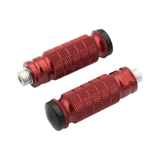 Commandes reculées Yamaha et pédales de moto en alu rouge