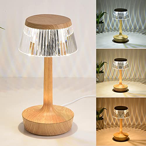 Image of (16 Color Portable Cordless LED Table Lamp with Touch Sensor - RGB Dimmable and Adjustable Brightness, Rechargeable Lamp with Remote Control, Desk Lamp for Living Room, Bedroom.