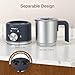 SIMPLETASTE Milk Frother, 4-in-1 Electric Milk Steamer,500ml Automatic Warm and Cold Foam Maker and Milk Warmer for Latte, Cappuccinos, Macchiato