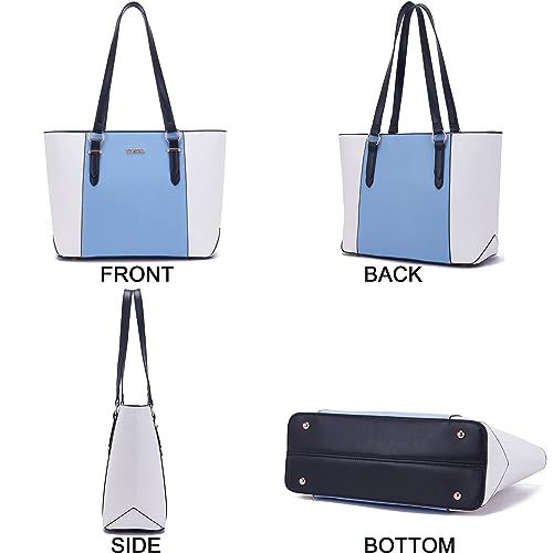 Purses for Women Satchel Tote Handbags Wallet 2pcs Set Work Shoulder Bag - image 5