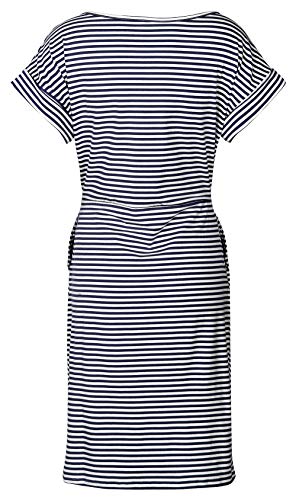 Image of PALINDA Women's Striped Elegant Short Sleeve Wear to Work Casual Pencil Dress with Belt