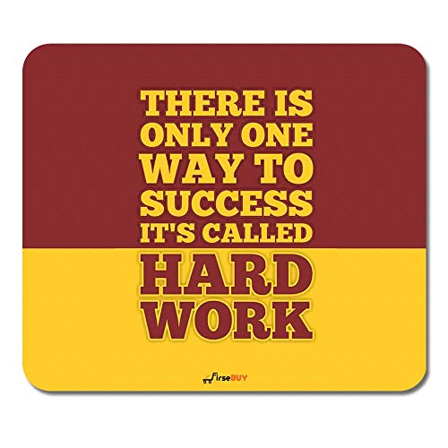 Image of Rectangle Mouse Pad, Anti Slip Rubber There is Only One Way to Success It's Called Hard Work Mousepads Desktops Gaming Mouse Mat Customized Designed for Home and Office, 8.6 X 7.08 Inches