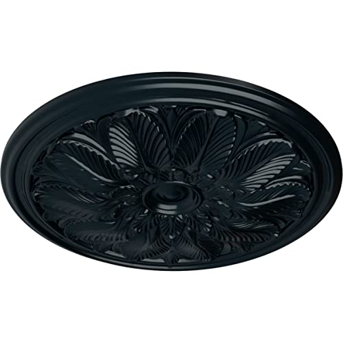 Image of Ekena Millwork CM22BONSF 22 5 /8 OD x 1 3 /4 P Bordeaux Ceiling Medallion (fits Canopies up to 3 1 /4), Night Shade