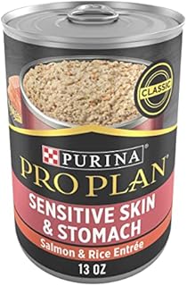 Purina Pro Plan Sensitive Skin and Stomach Dog Food Pate, Sensitive Skin and Stomach Salmon and Rice Entree - (12) 13 oz. Cans