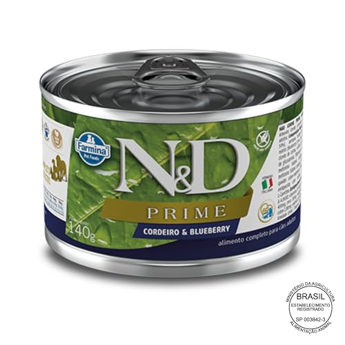 Ração Úmida N&D Prime para Cães Adultos Sabor Cordeiro 140g