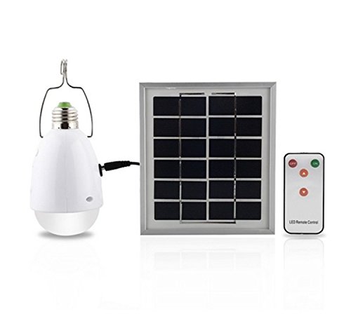 SMADZ SL21 4 in 1 LED Solar Lamp -12 Super Bright LEDs -Dimmable Function with an infrared remote control-Solar Barn/Camping/Emergency Light