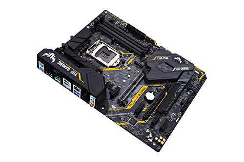 ASUS TUF Z390-PLUS Gaming Scheda Madre Gaming Intel Z390 ATX con OptiMem II, Aura Sync RGB, Supporto DDR4 a 4266+ MHz, 32 Gbps M.2, Predisposizione Memoria Intel Optane e USB 3.1 Gen 2 Nativo