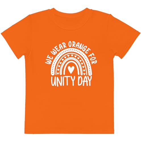 Image of Be Kind Rainbow Shirts for Kids Unity Day T-Shirt Inspirational Graphic Short Sleeve Cute Summer Tee Tops