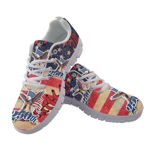 Image of GIFTPUZZ Mens Lace Up Athletic Trainers Running Sneakers Wedge Breathable Gym Lightweight Sports Tennis Shoes