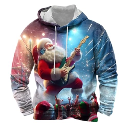 Sweat-shirt mi-épais pour homme avec imprimé fantaisie col V