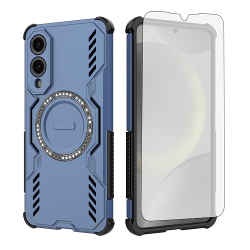Coque Samsung S25 Edge avec protège-écran verre trempé et protection magnétique robuste fine