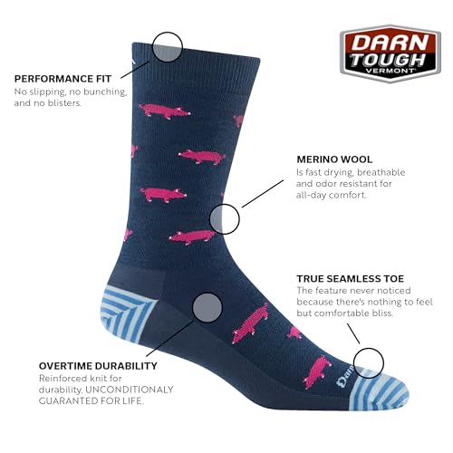 Darn Tough (6092) Men's Lifestyle Truffle Hog Crew Lightweight Sock2