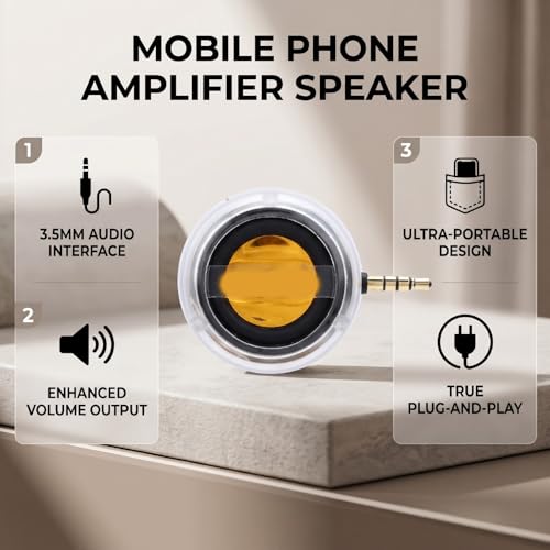 Altavoz enchufable mini de 3W con conector Jack de 3.5mm para móviles y tabletas 6