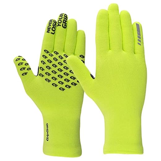 GripGrab Guantes de Ciclismo de Invierno Térmicos Impermeables de Punto Largos Antideslizantes Cortavientos Táctiles