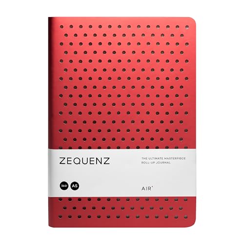 Carnet de notes souple A5 pointillé rouge pour écrire facilement à plat