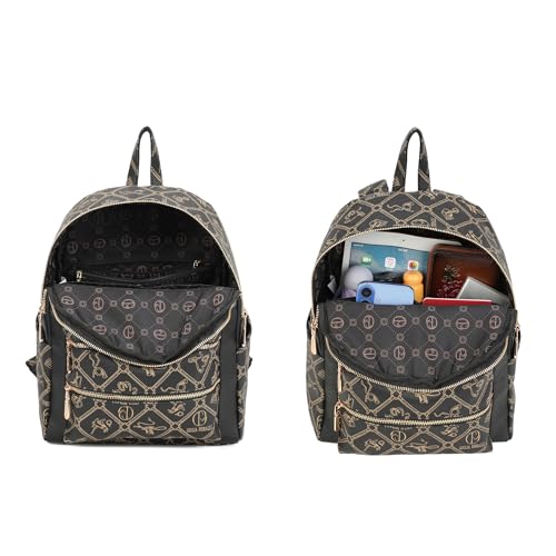 Image of Women Fashion Backpack Purse Multi Pockets Anti-Theft Rucksack Travel Shoulder Bag Handbag