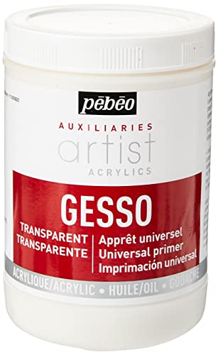 Pebeo 1 Litre Gesso, Transparent