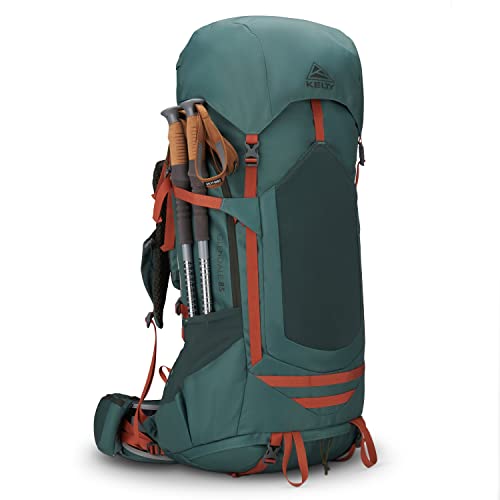 Image of Kelty Glendale 65L to 105L Internal Frame Backpack - Multi-day Backpacking Thru Hiking Pack, Adjustable Suspension, Customized Fit (Duck Green, 85L)