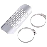 ヒロワールドトレード マフラーガード バイク用 ヒートガード サイレンサーガード カバー 保護 (シルバー1個)